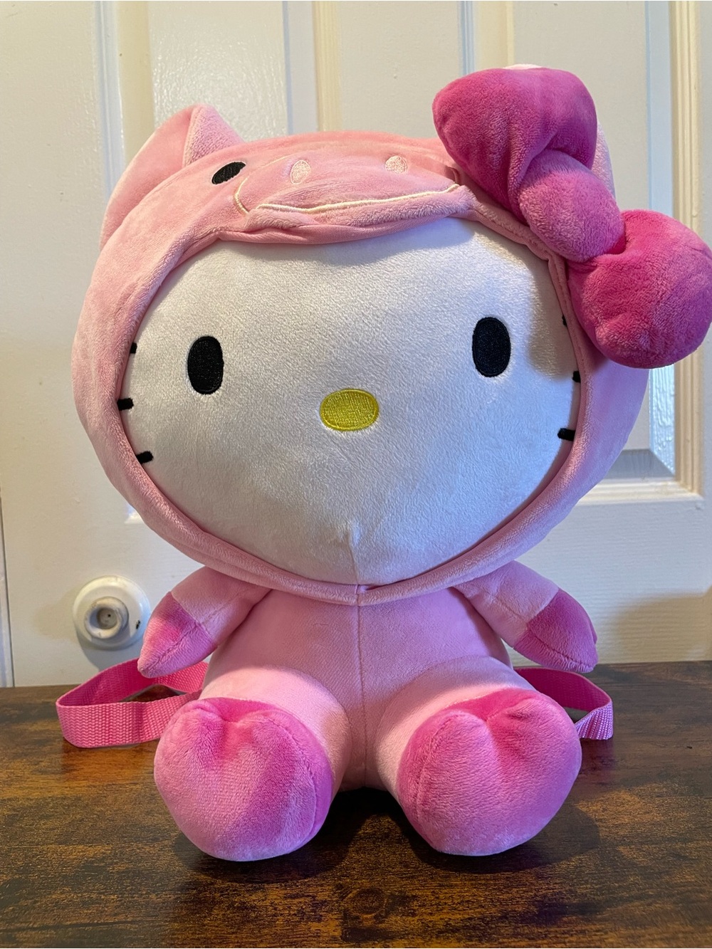 🎀Sanrio Hello Kitty Piggy 15" Plush Backpack Pink 🐷